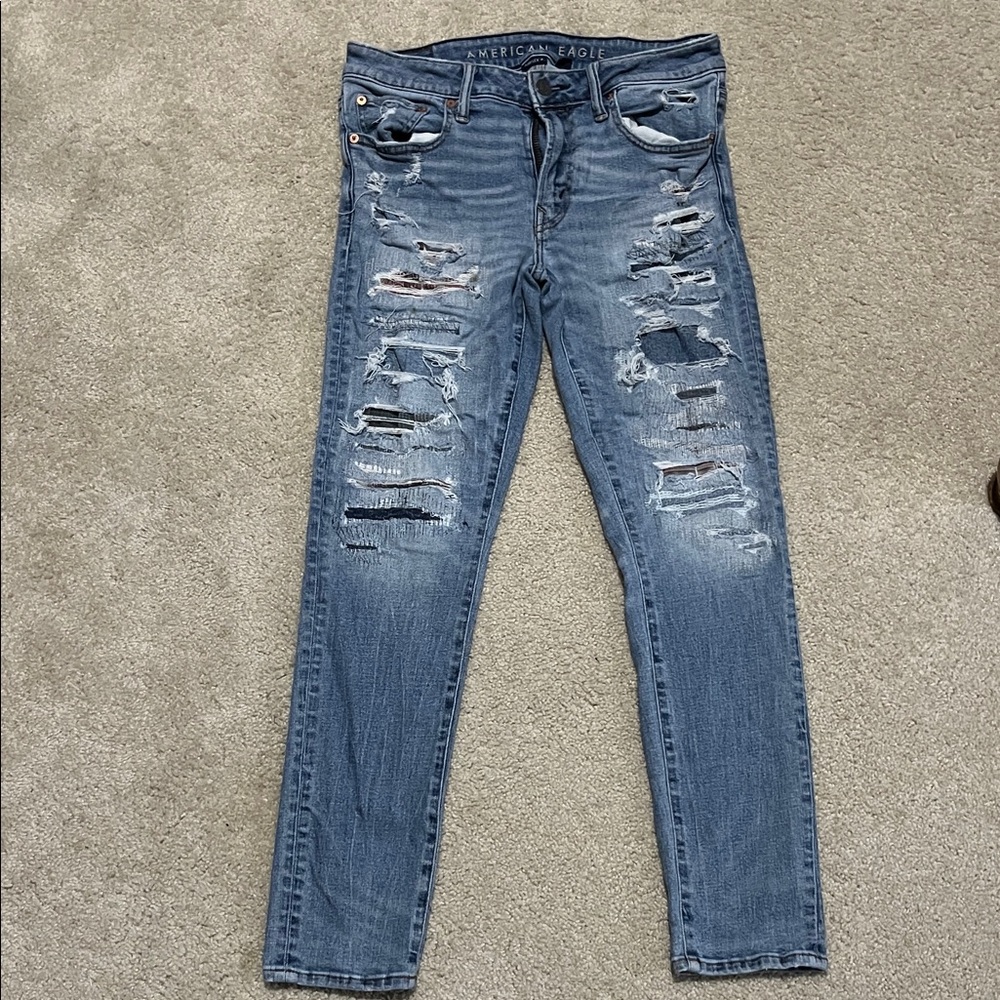 American Eagle Outfitters Ripped Denim Jeans